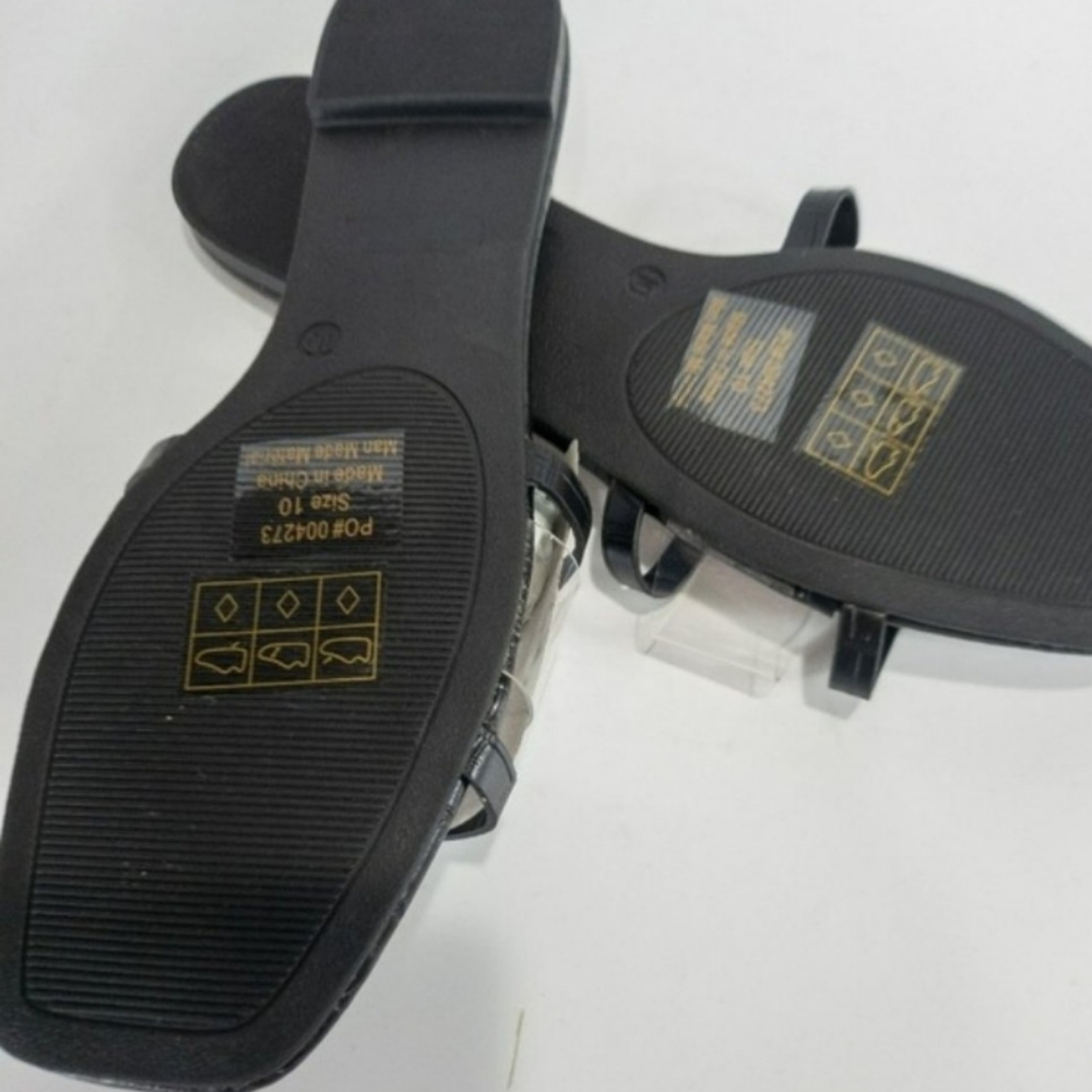 Journee Collection Ramira Slide Sandals Black 7.5 - Picture 8 of 8